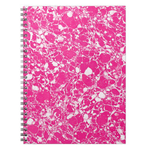 Bubblegum Swirl Marble Notebook