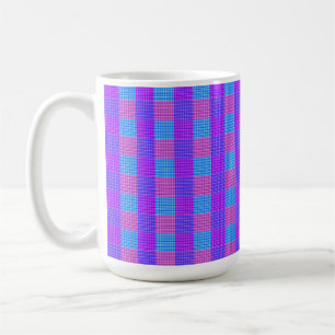 Bubblegum Tartan Print, Coffee Mug