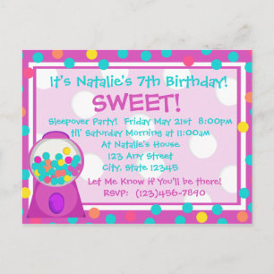 Bubblegum Treat Invitation
