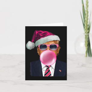Bubblegum Trump Blowing Bubble Gum Christmas Nk Tr Card