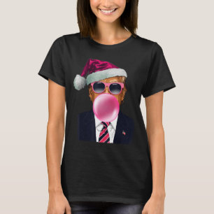 Bubblegum Trump Blowing Bubble Gum Christmas Nk Tr T-Shirt