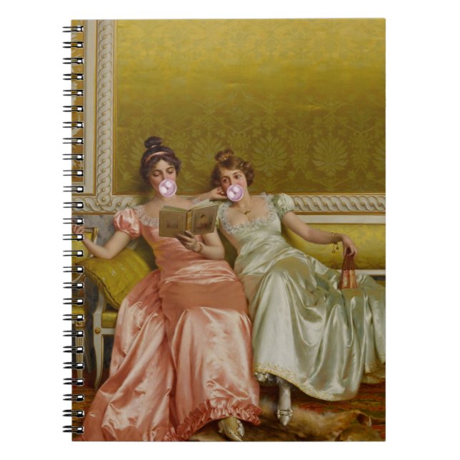 Bubblegum Vintage Ladies Notebook (Front)