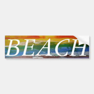 Bubblepacific bumper stickers, BEACH Sticker