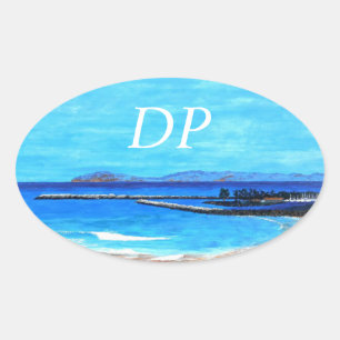 Bubblepacific bumper stickers, DP oval harbour Sticker