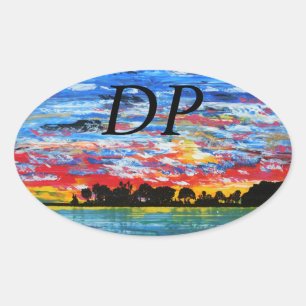 Bubblepacific bumper stickers, DP Oval Sticker
