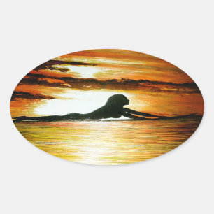 Bubblepacific bumper stickers, last call oval sticker