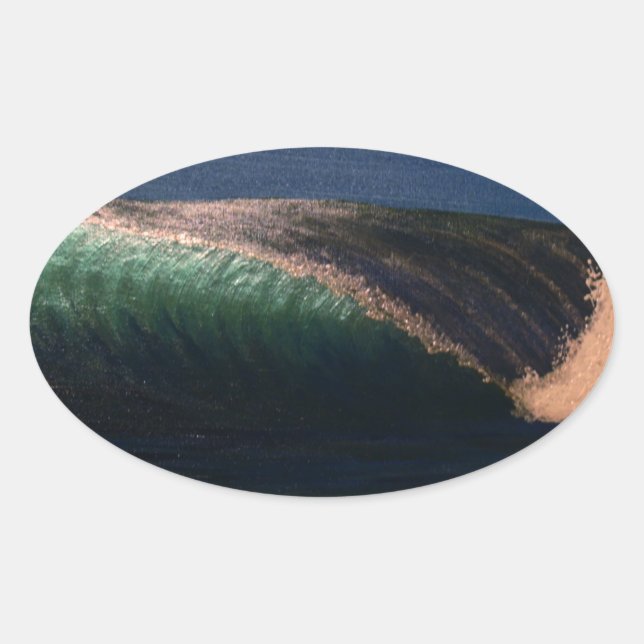 Bubblepacific bumper stickers, one big one oval sticker (Front)