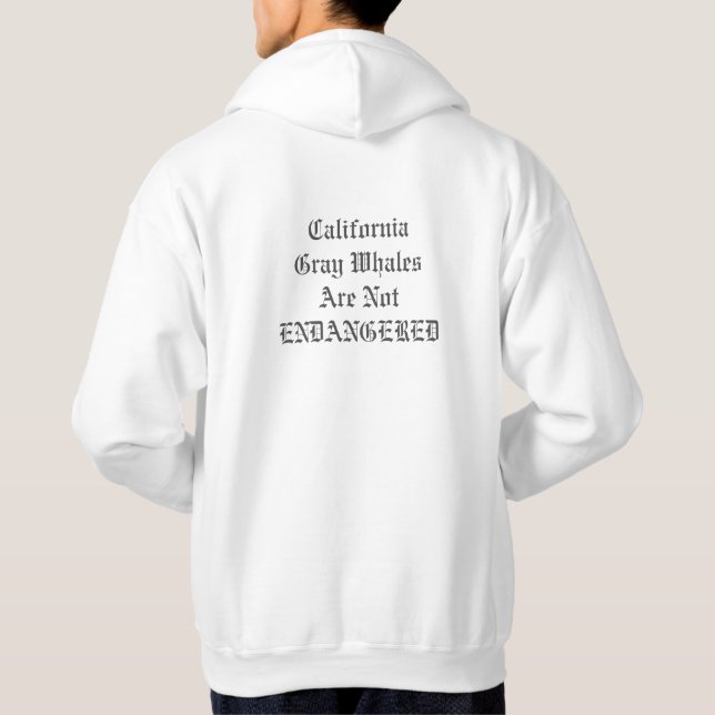 Bubblepacific, hoodies(f)grey whale (b)not endange hoodie (Back)