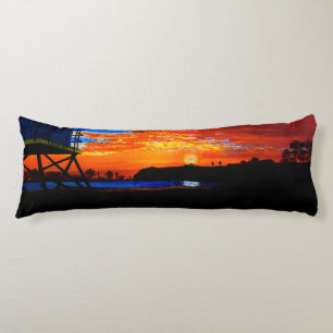Bubblepacific pillows, Dana point lifeguard tower Body Cushion