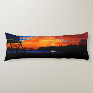 Bubblepacific pillows, Dana point lifeguard tower Body Cushion