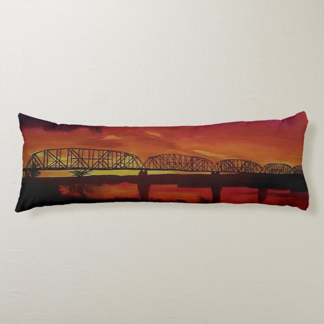 Bubblepacific pillows, train bridge parker Arizona Body Cushion (Front)