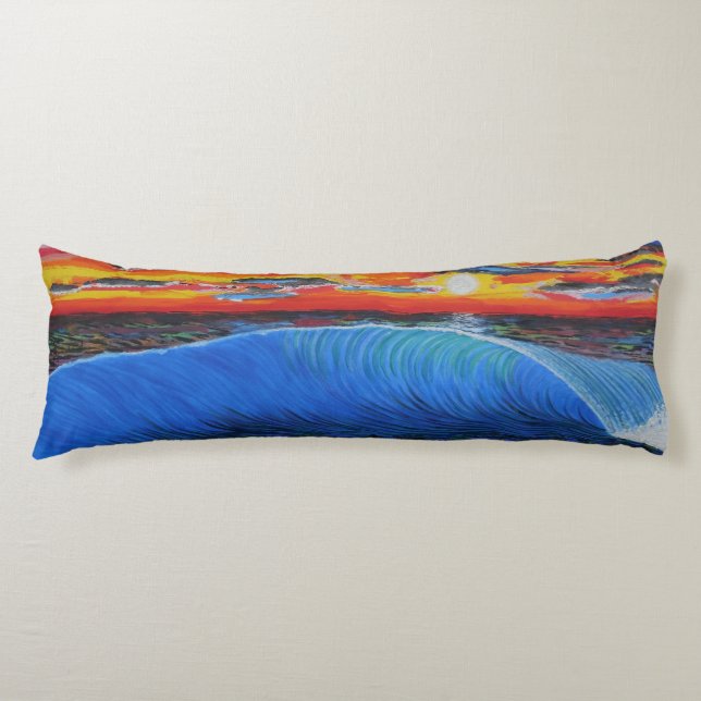 Bubblepacific pillows, wave same 2 sides body cushion (Front)