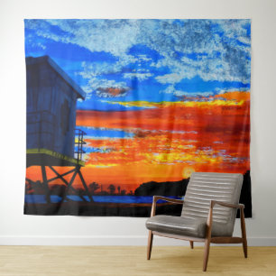 Bubblepacific wall tapestry