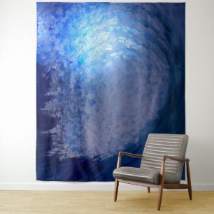 Bubblepacific wall tapestry, painting, in the curl tapestry