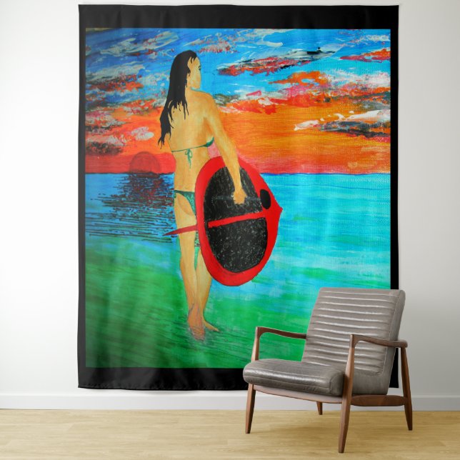 Bubblepacific wall tapestry ,summertime (In Situ)