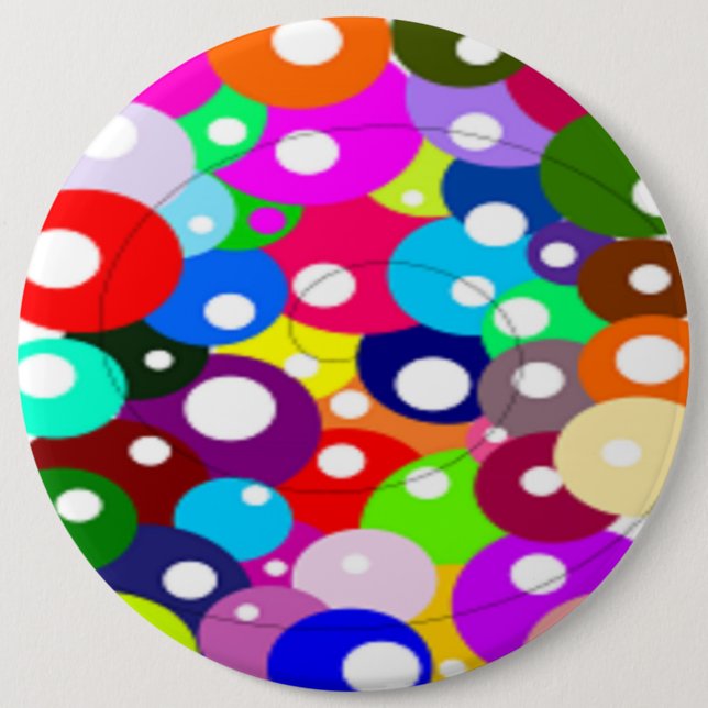 BUBBLES 6 CM ROUND BADGE (Front)