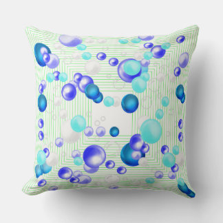 Bubbles Abstract Cushion