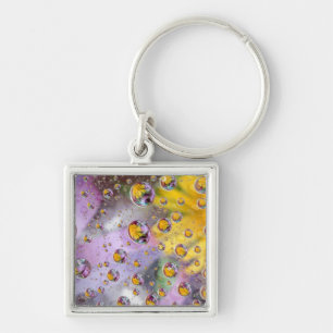 Bubbles abstract with flowers. Credit as: Nancy Key Ring
