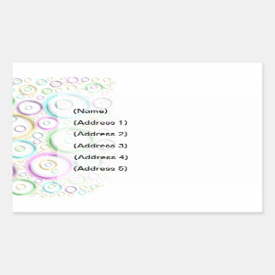 Bubbles Address Label