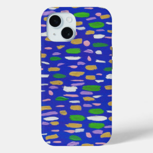 Bubbles and Blues iPhone 15 Case