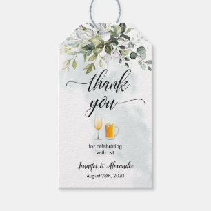 Bubbles and Brews Couples Shower Gift Tags