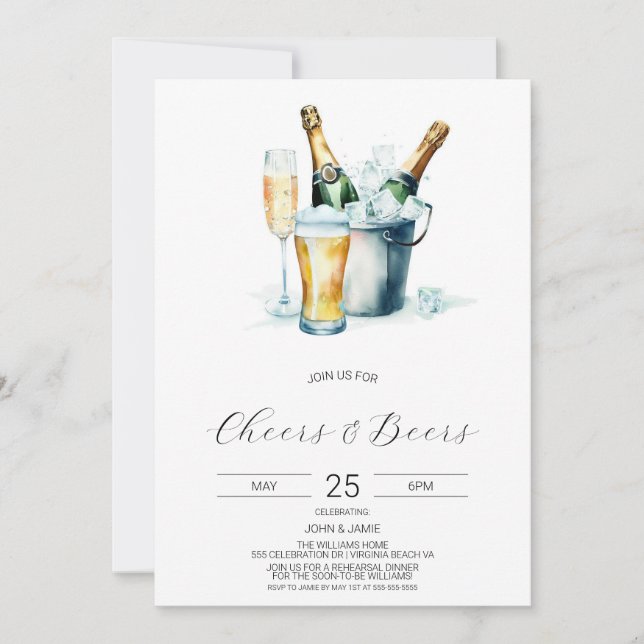 Bubbles And Brews Invitation (Front)