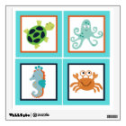 Bubbles and Squirt Sealife Wall Decal
