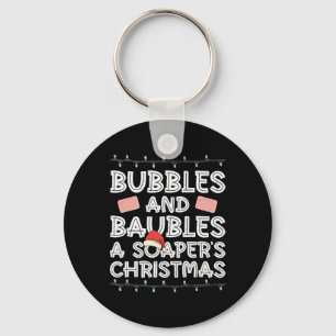 Bubbles And Ubles - A Soaper's Christmas - Soap Ma Key Ring