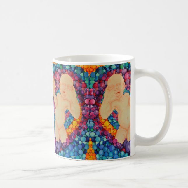 Bubbles art design mug (Right)
