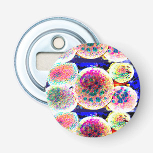 Bubbles art mug magnet bottle opener