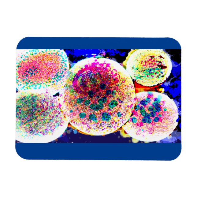 Bubbles art mug magnet door sign business card cas (Horizontal)
