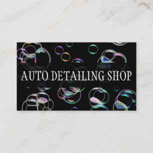 BUBBLES AUTO DETAILING AUTO REPAIR BUSINESS CARD