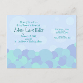 Bubbles Baby Shower Invitation