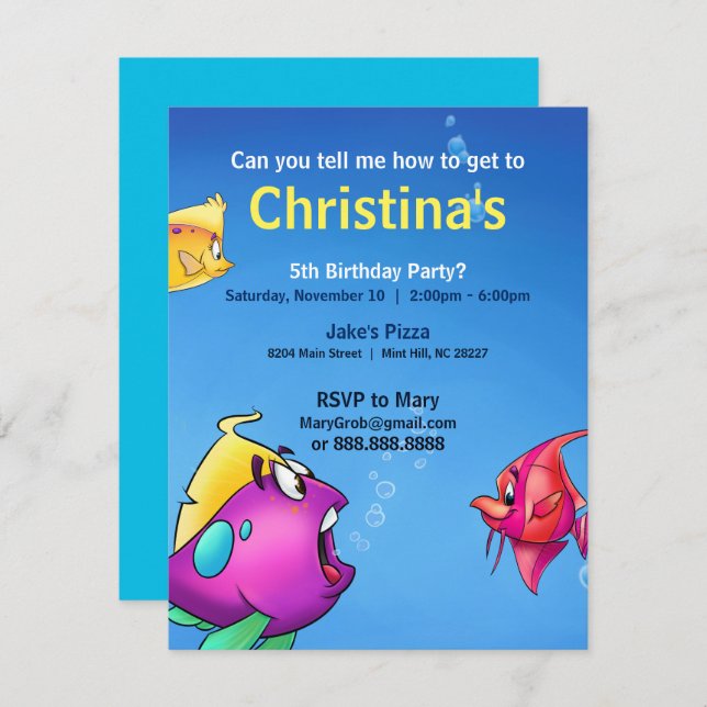 Bubble's Birthday Card (Front/Back)