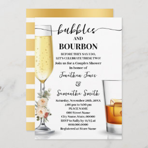 Bubbles & Bourbon Before I do Winter Shower Invitation