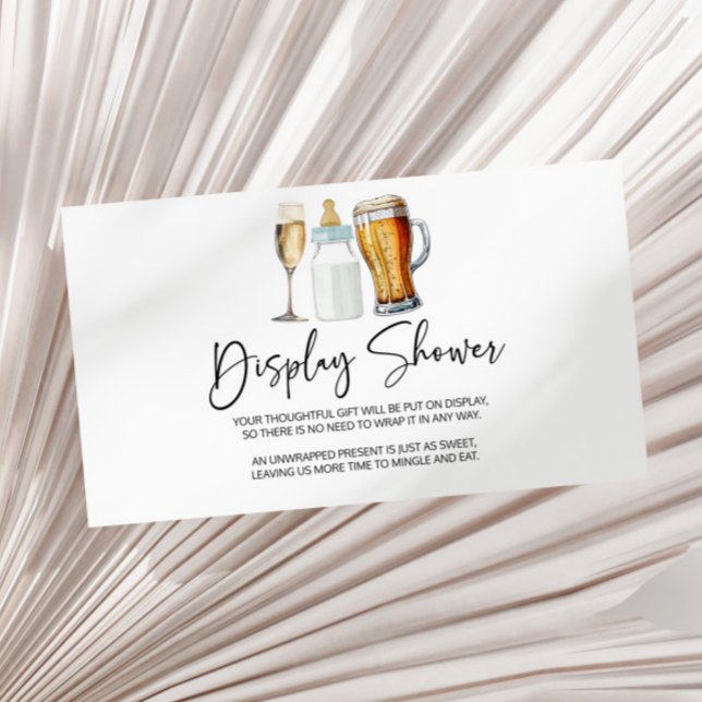 Bubbles Brews Diapers Baby Shower Display Shower Enclosure Card (Creator Uploaded)