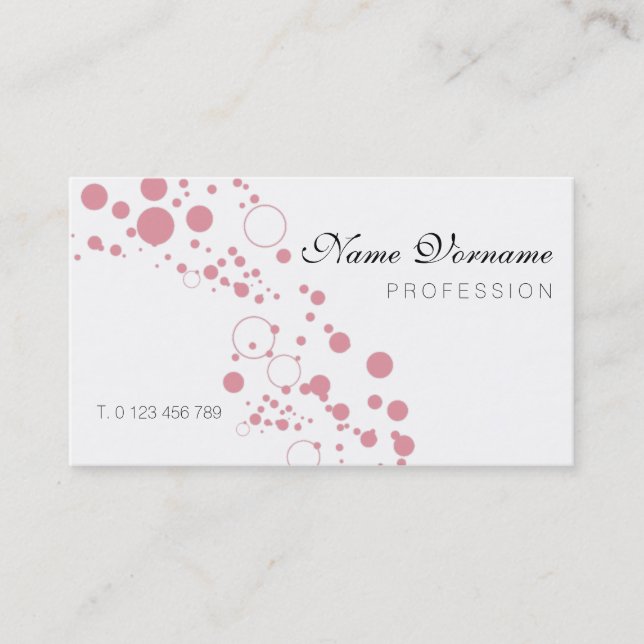 bubbles business card (Front)