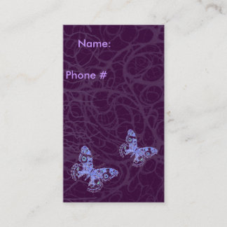 Bubbles & Butterfly's Business Card