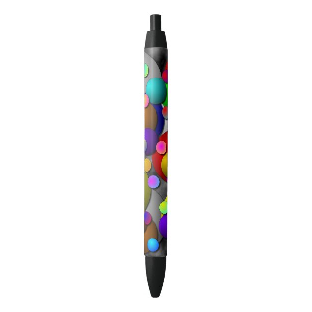 Bubbles by Kenneth Yoncich Black Ink Pen (Front Vertical)
