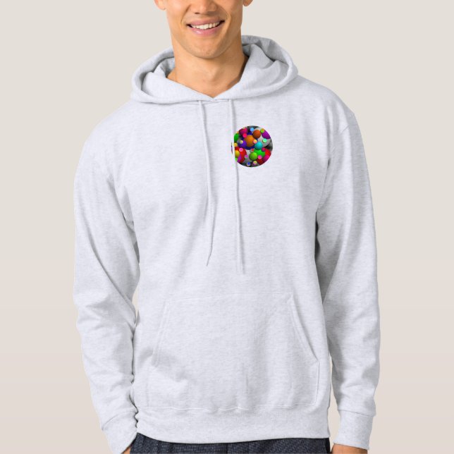 Bubbles by Kenneth Yoncich Hoodie (Front)