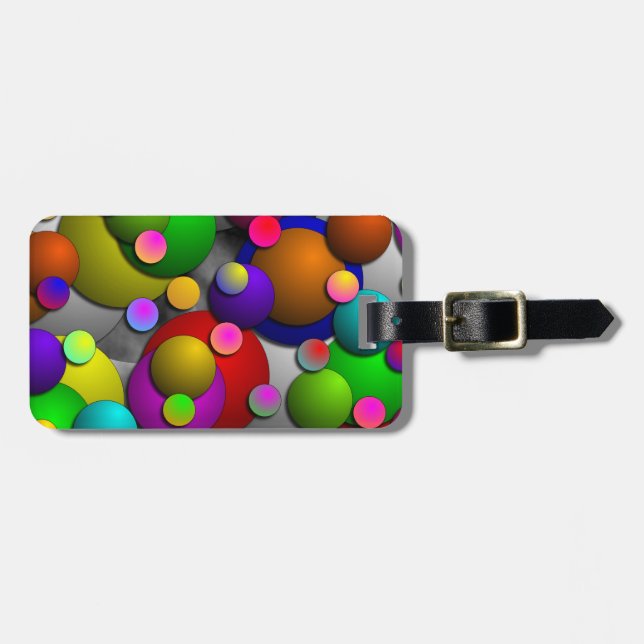 Bubbles by Kenneth Yoncich Luggage Tag (Front Horizontal)