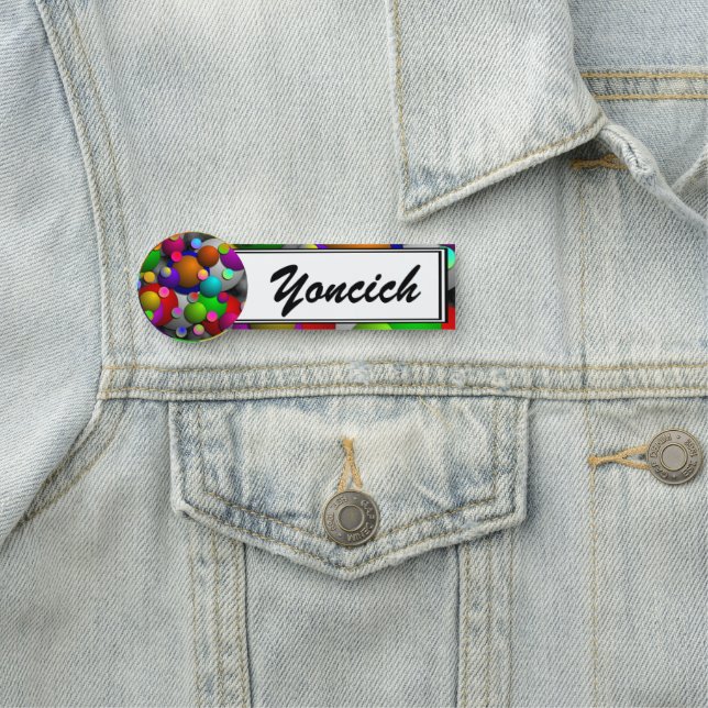 Bubbles by Kenneth Yoncich Name Tag (In Situ)