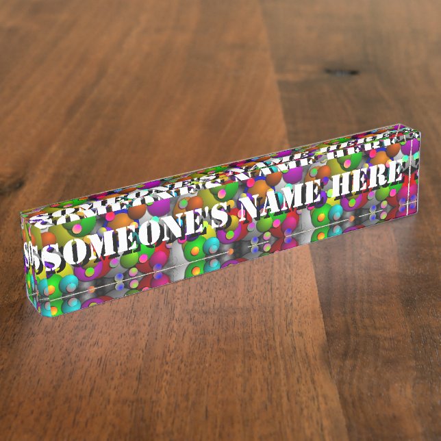 Bubbles by Kenneth Yoncich Nameplate (Side)