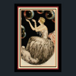"Bubbles" by Louis Icart 13 x 19 Art Deco Poster<br><div class="desc">Beautiful Art DecoPiece by Louis Icart entitled " Bubbles"  13 x 19</div>
