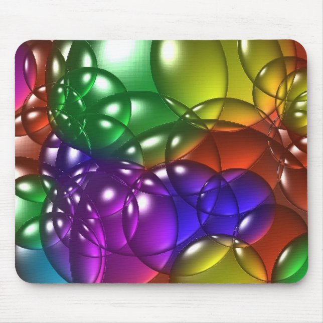 Bubbles coloured mouse mat (Front)