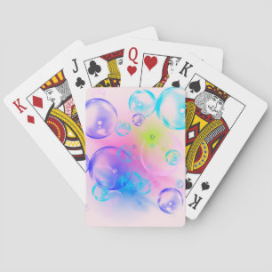 BUBBLES - Colourful Abstract Image of Fractal Art  Playing Cards