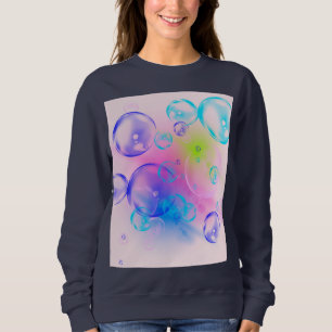BUBBLES - Colourful Abstract Image of Fractal Art Sweatshirt
