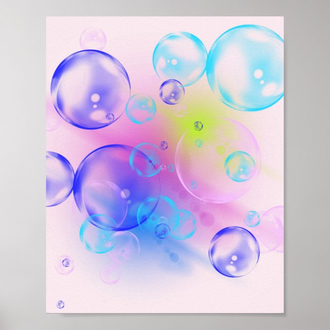 BUBBLES - Colourful Bubbles For Kids - Poster (Front)