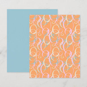 Bubbles Cream Pink Aqua Orange Scrapbook Paper