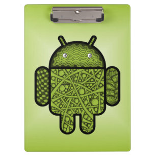 Bubbles Doodle Character for the Android™ robot Clipboard